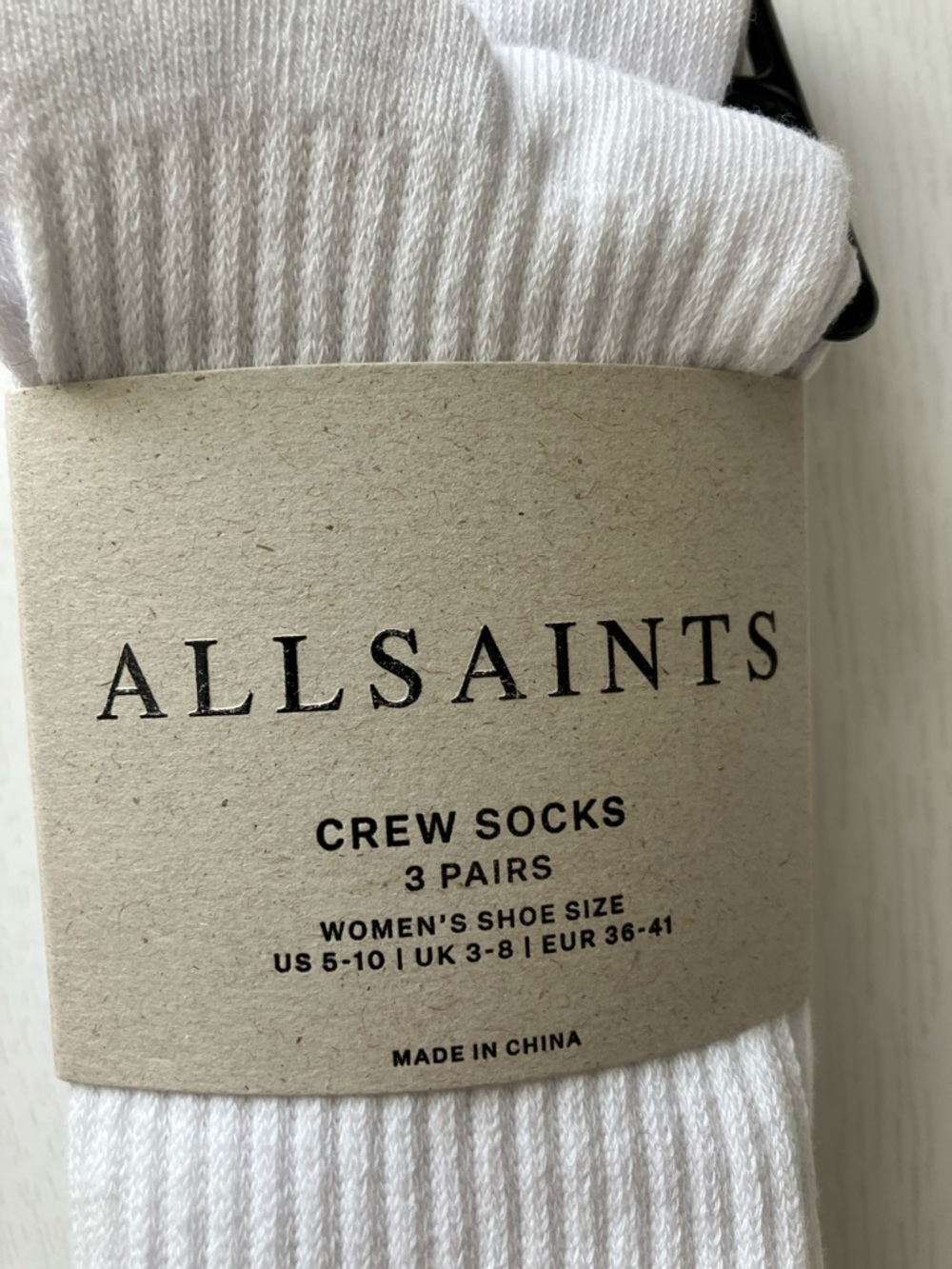 All Saints Crew Socks - Pair (Size 5-10) NWT - Picture 2 of 6